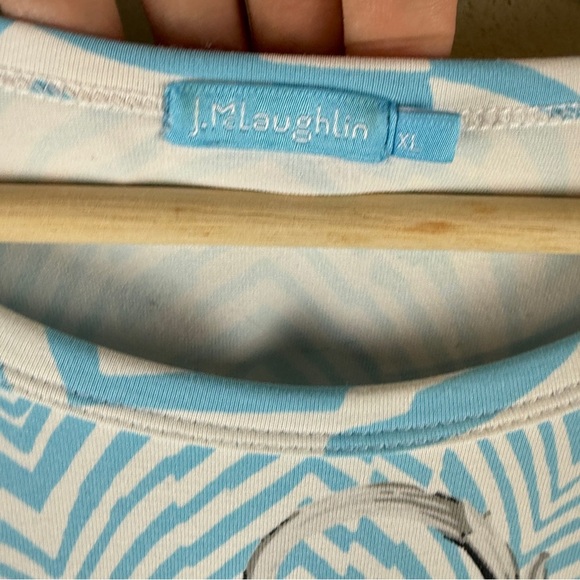 J.McLaughlin Catalina Cloth Geometric Print Top XL - Picture 7 of 7